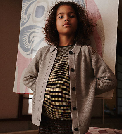 FUB Cardigan - Strik - Uld - Oat Melange