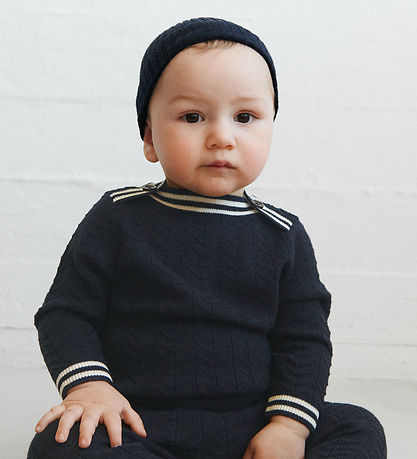 FUB Hue - Strik - Uld - Rib - Dark Navy