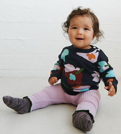 FUB Leggings - Rib - Strik - Uld - Iris