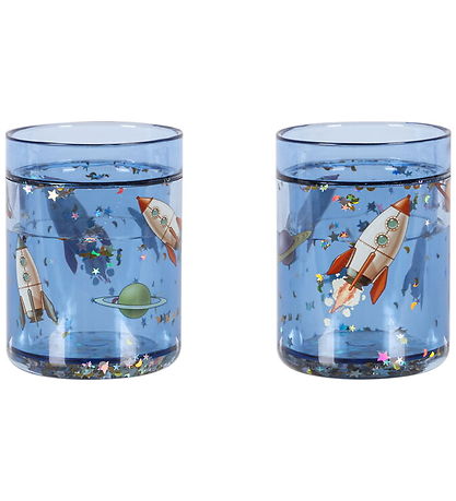 Konges Sløjd Glitter Kopper - 2-Pak - Outer Space
