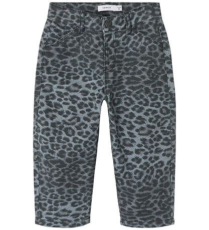 Name It Bukser - Denim - NmfBella - Night Owl/Grey Leopard