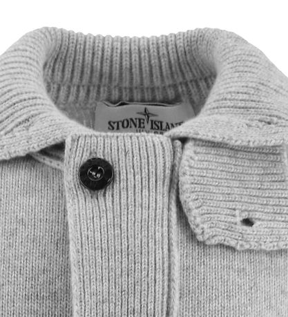 Stone Island Cardigan - Strik - Melange Grey