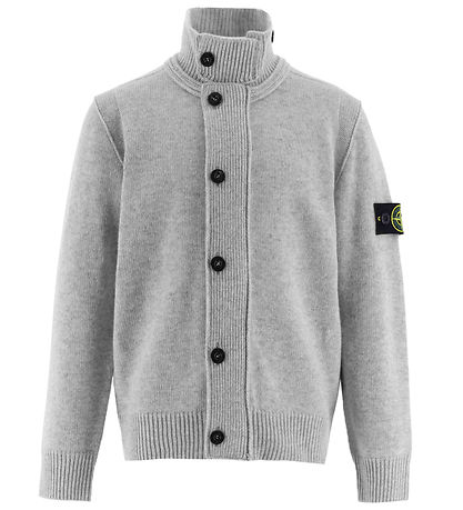 Stone Island Cardigan - Strik - Melange Grey