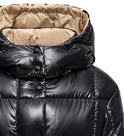 Moncler Dunjakke - Parana - Charcoal m. Beige