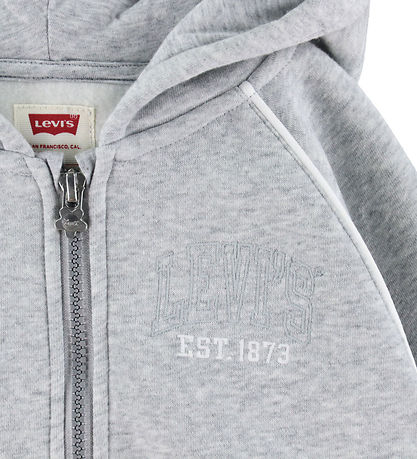 Levis Cardigan m. Hætte - Meet And Greet - Gray Heather