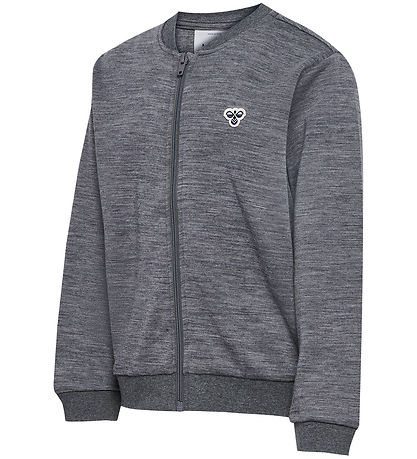 Hummel Cardigan - HmlJr - Uld - Dark Grey Melange