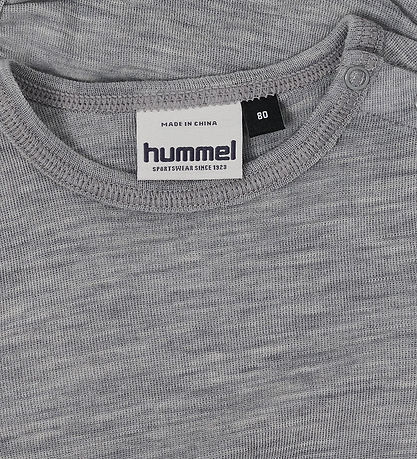Hummel Body l/æ - HmlMini - Uld - Rib - Grey Melange