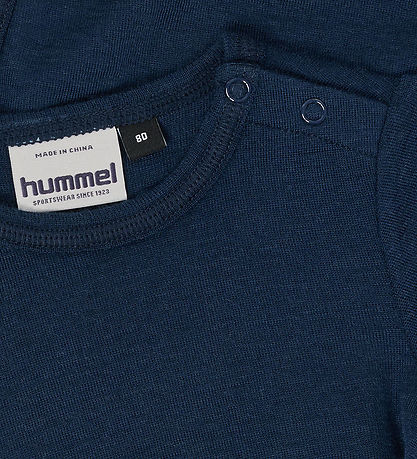 Hummel Body l/æ - HmlMini - Uld - Rib - Dress Blues