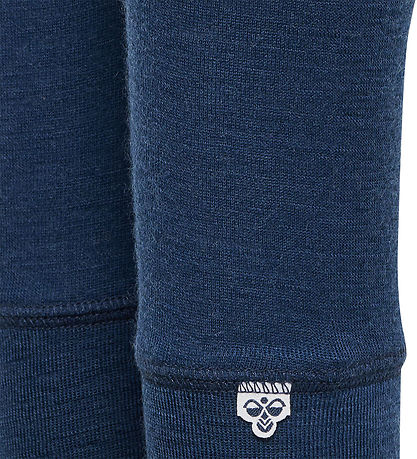 Hummel Leggings - HmlMini - Uld - Rib - Dress Blues