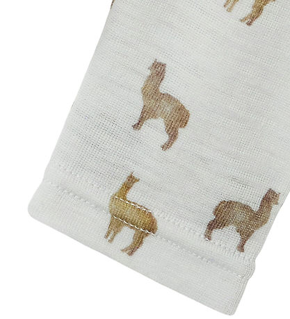 Lil Atelier Leggings - NbmNoel - Uld - Gray Dawn/LAMA