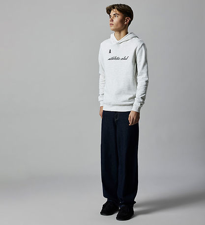 LMTD Hættetrøje - NlmNaclub - Light Grey Melange