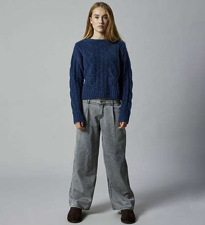 LMTD Jeans - Wide - NlfBea - Medium Grey Denim