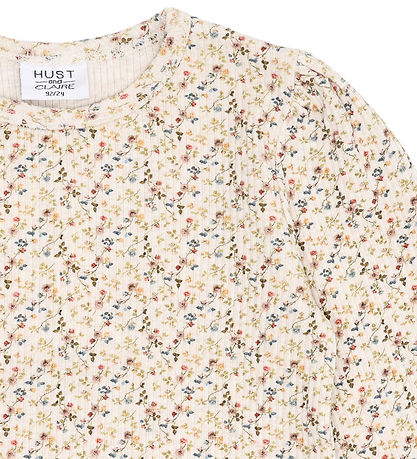 Hust and Claire - Bluse - Rib - Alma - Whisper Melange