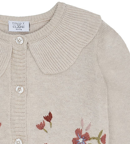 Hust and Claire Cardigan - Strik - Camilia - Wheat Melange
