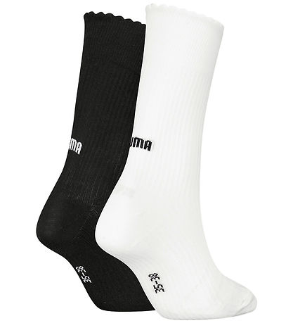 Puma Strømper - 2-pak - Hvid/Sort