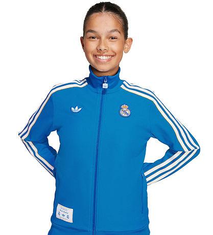 adidas Originals Cardigan - Real Madrid - Blue Bird/Hvid