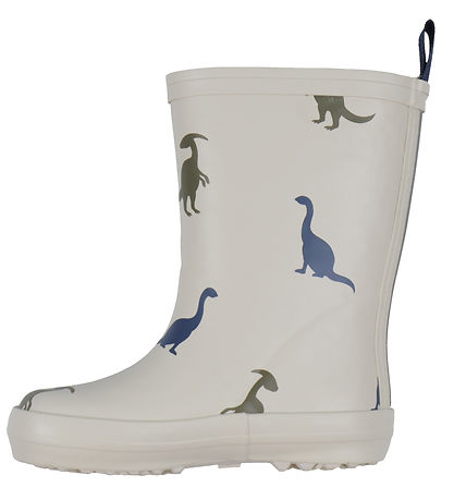 Bundgaard Gummistøvler m. For - Wide Fit - aspen - Ivory Dino