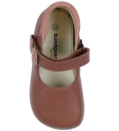 Bundgaard Ballerina Skindfutter - Wide Fit - Aya Flower - Rose