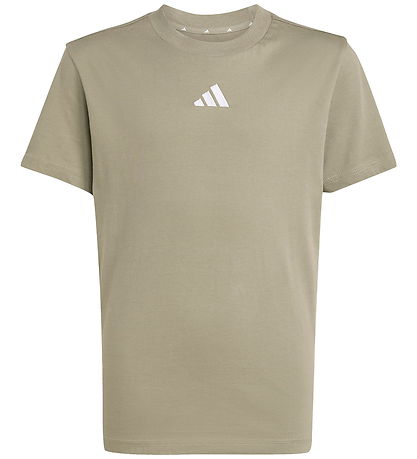 adidas Performance T-shirt - 160 - Silver Pebble/Hvid