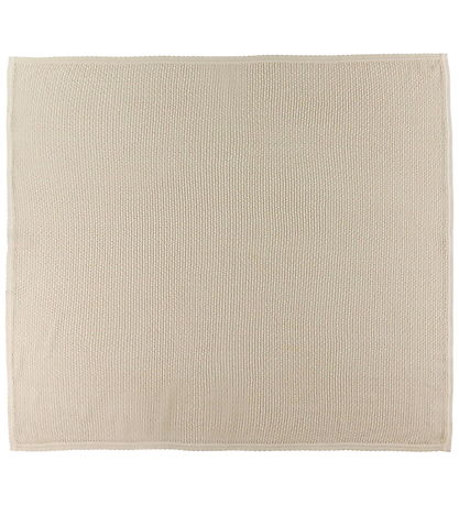 Müsli Tæppe - Strik - 90x90 cm - Oat