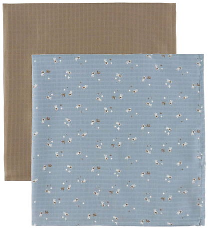 Müsli Stofbleer - 2-pak - 75x75 - Stars - Jasmin Blue/Balsam Cre
