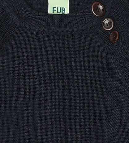 FUB Bluse - Strik - Uld - Dark Navy
