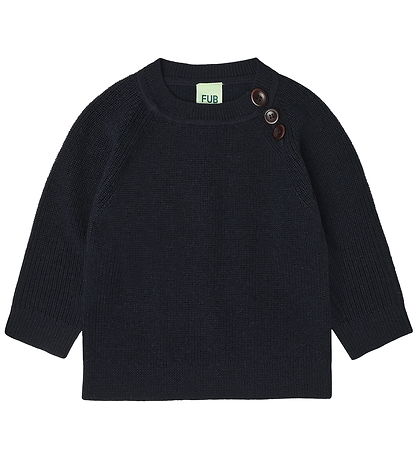 FUB Bluse - Strik - Uld - Dark Navy