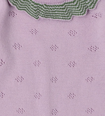 FUB Body l/æ - Ruffle - Strik - Uld - Iris m. Hulmønster