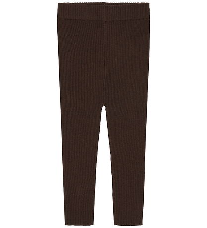 FUB Leggings - Rib - Strik - Uld - Mocca