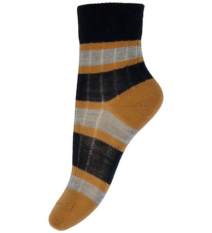FUB Strømper - Uld - Rib - 2-pak - Dark Navy