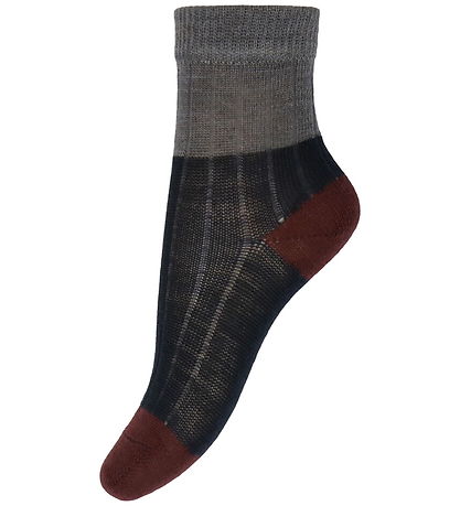 FUB Strømper - Uld - Rib - 2-pak - Dark Navy