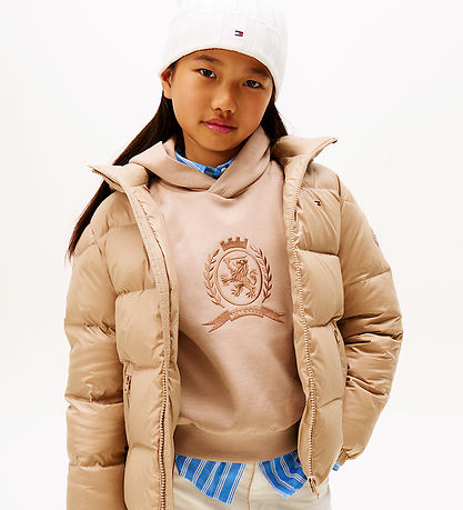 Tommy Hilfiger Dunjakke - Essential Down - Malted Milk