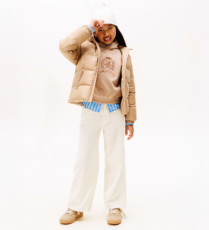 Tommy Hilfiger Dunjakke - Essential Down - Malted Milk