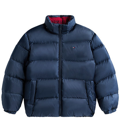 Tommy Hilfiger Dunjakke - Essential Down - Dark Night Navy