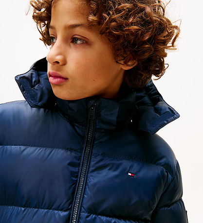 Tommy Hilfiger Dunjakke - Essential Down - Dark Night Navy