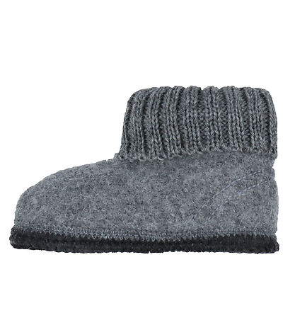 Huttelihut Hjemmesko - Uld - Medium Grey Melange
