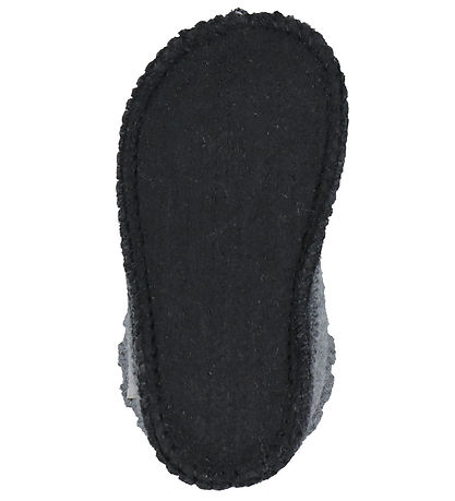 Huttelihut Hjemmesko - Uld - Medium Grey Melange