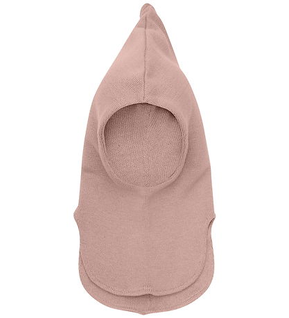 Huttelihut Elefanthue -2-lags - Uld - Strik - Mahogany Rose
