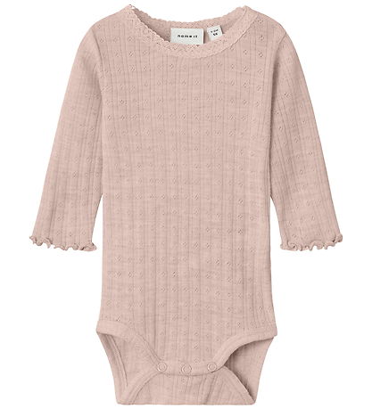 Name It Body l/æ - Uld/Silke - Rib - NbfWossa - Shadow Gray