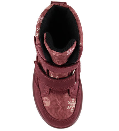 ECCO Vinterstøvler - Urban Snow - Dark Ruby/Snowflake Print