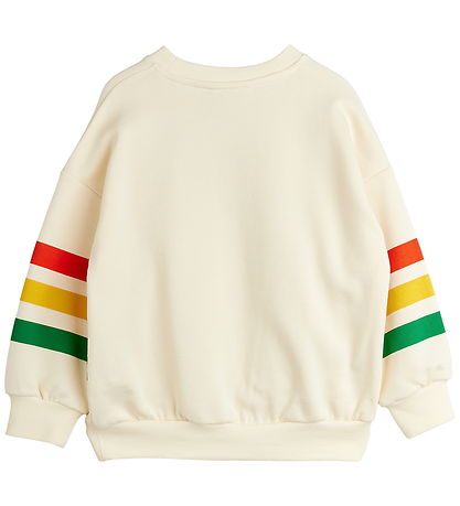 Mini Rodini Sweatshirt - Bear Stripe - Off-White
