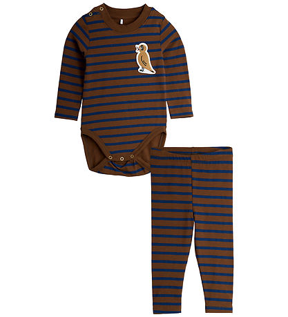 Mini Rodini Body l/æ - Brown
