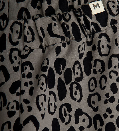 Mini Rodini Bukser - Leopard - Grey