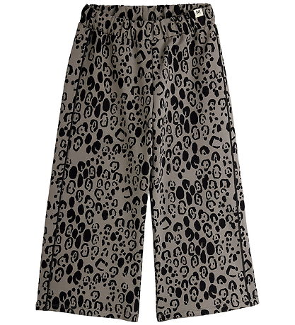 Mini Rodini Bukser - Leopard - Grey