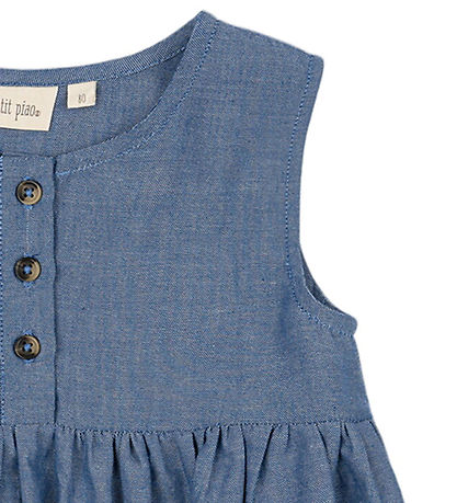 Petit Piao Kjole k/æ - Denim Blue