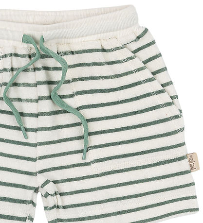 Petit Piao Sweatshorts - Pocket - Off white/green