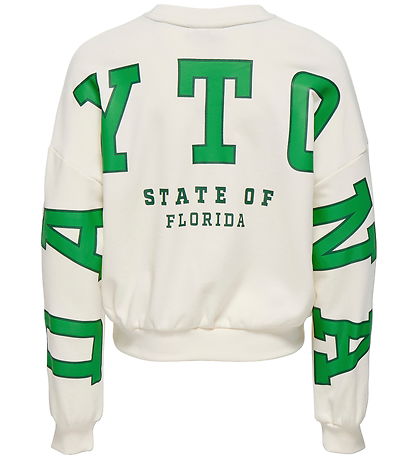 Kids Only Sweatshirt - KogSally - Antique White/Daytona/Medium G