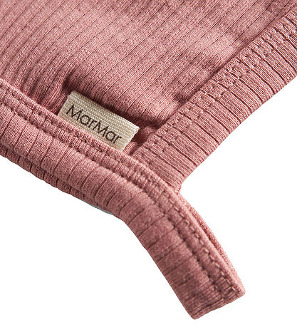 MarMar Babyhjelm - Rib - Modal - Rose Parfait