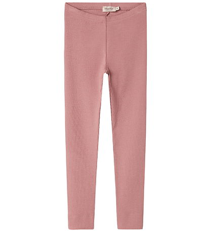 MarMar Leggings - Rib - Modal - Rose Parfait