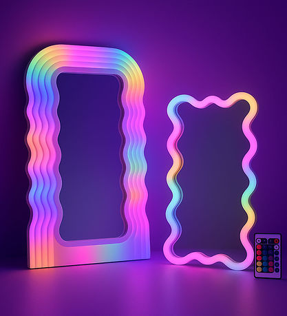 Lalarma Spejl m. Lys - Magic Glow Mirror - Stor